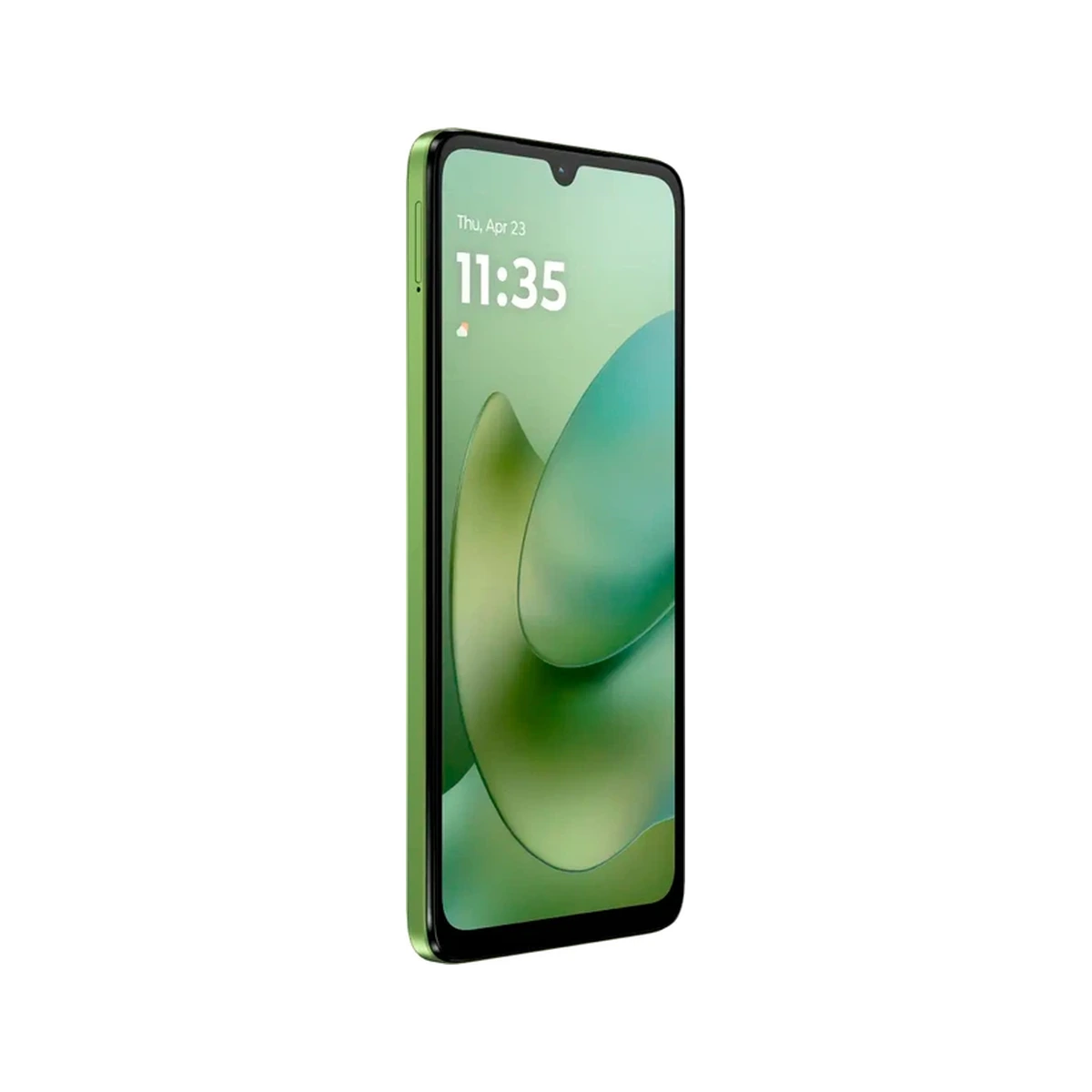 Motorola G06 PANTONE Tendril під кутом, вигляд спереду